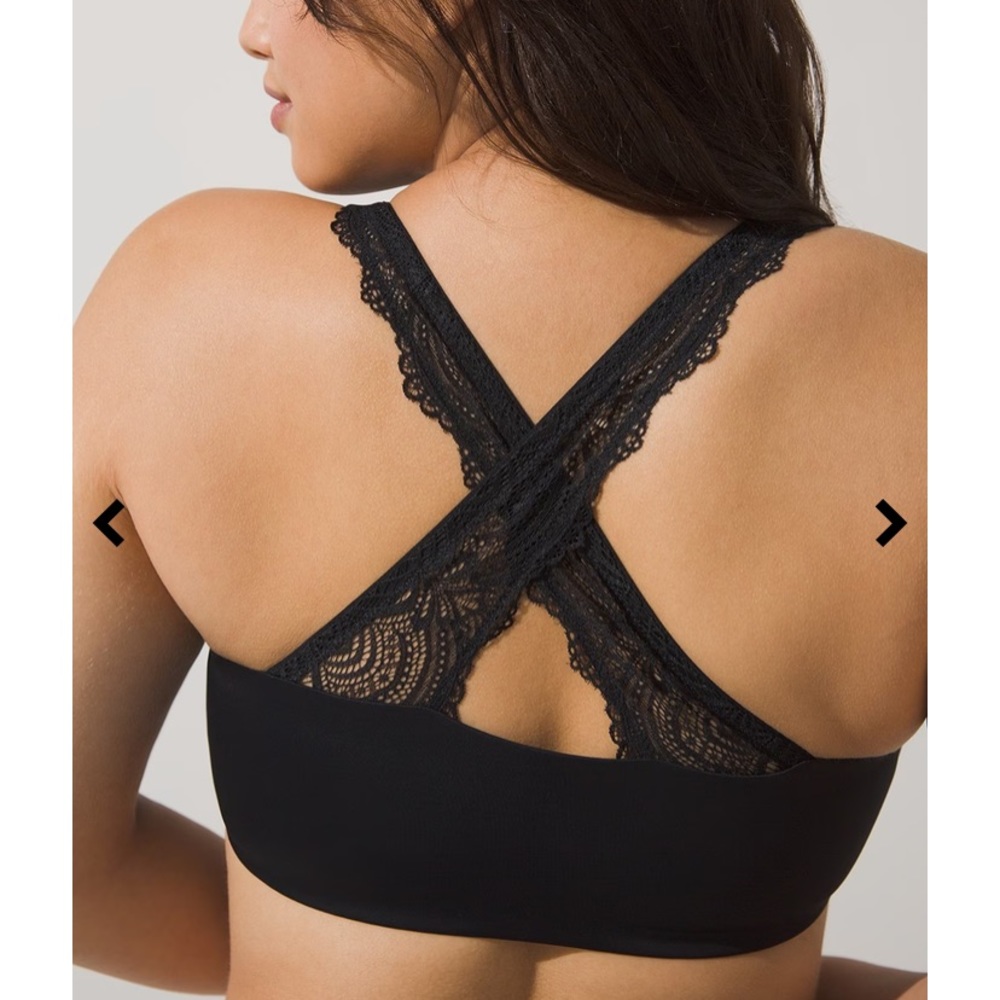 SOMA ENBLISS LUXE Front-Close Lace-Back Bra BLACK 36DDD 36F racer cross